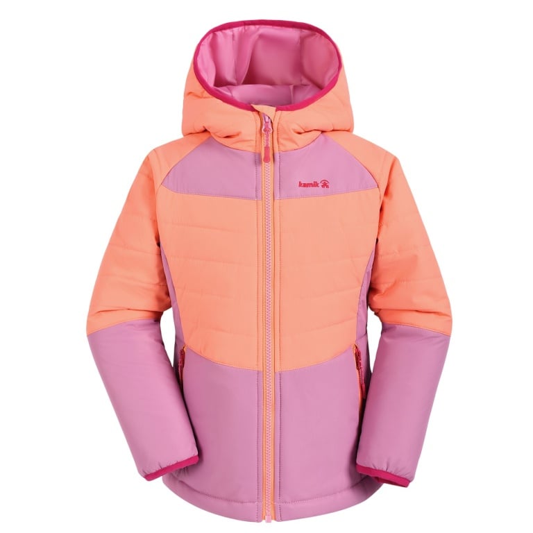 Kamik Ganzjahresjacke Celeste (winddicht, reflektierend) pfirsischorange Mädchen